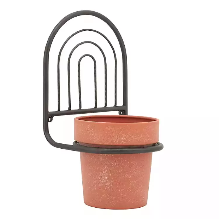 Black Metal Terracotta Arch Wall Planter, 11 in.>Kirklands Home Best Sale