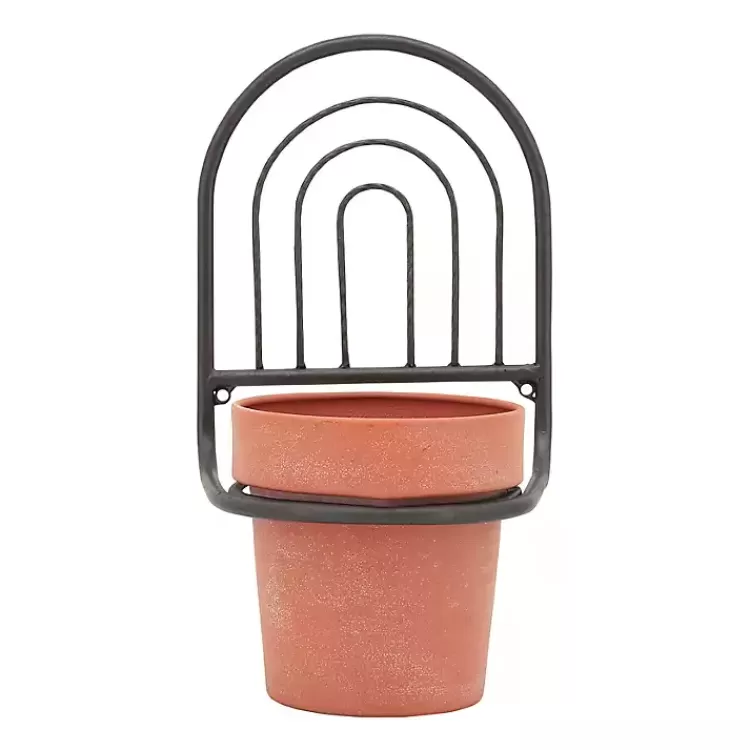 Black Metal Terracotta Arch Wall Planter, 11 in.>Kirklands Home Best Sale