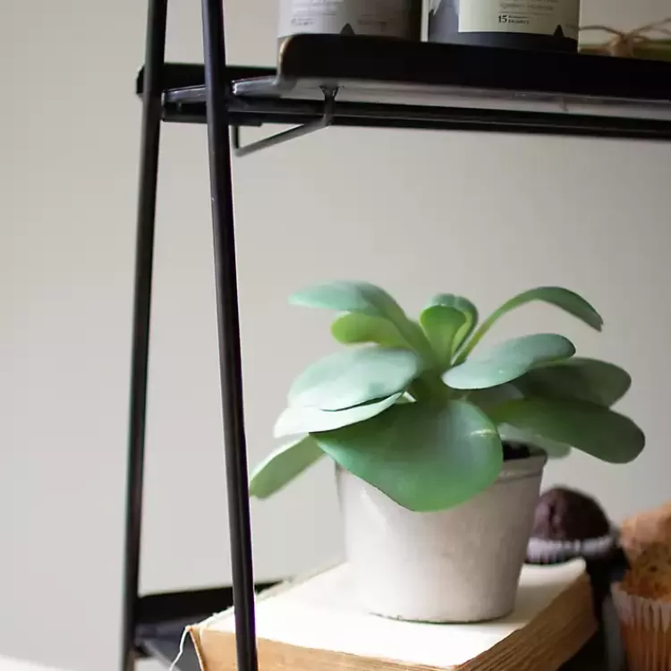 black_metal_tier_folding_display_rack_2.webp Metal 2-Tier Folding Display Rack>Kirklands Home Clearance