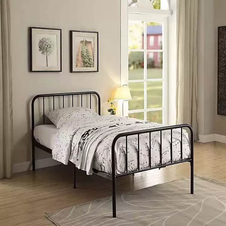 Metal Twin Bed in a Box>Kirklands Home Flash Sale