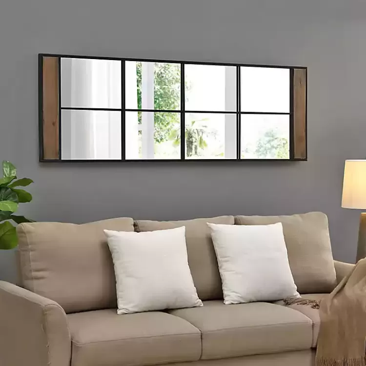 black_metal_window_grid_standing_mirror_2.webp Black Metal Window Grid Standing Mirror>Kirklands Home Flash Sale