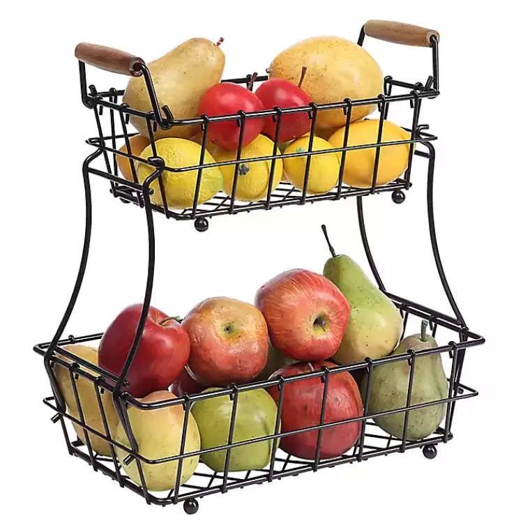Metal Wire Stackable Kitchen Baskets>Kirklands Home Store