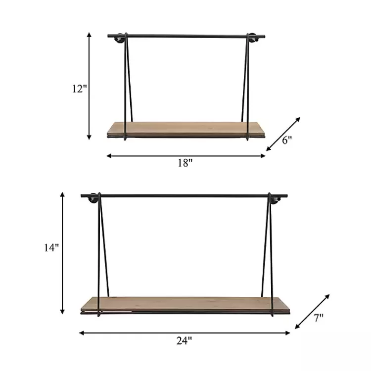 black_metal_wood_swing_wall_shelves_set_of__2.webp Black Metal Wood Swing Wall Shelves, Set of 2>Kirklands Home Store
