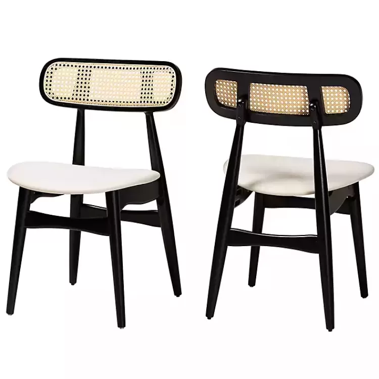 Black Mid-Century Modern Dining Chairs, Set of 2>Kirklands Home Store