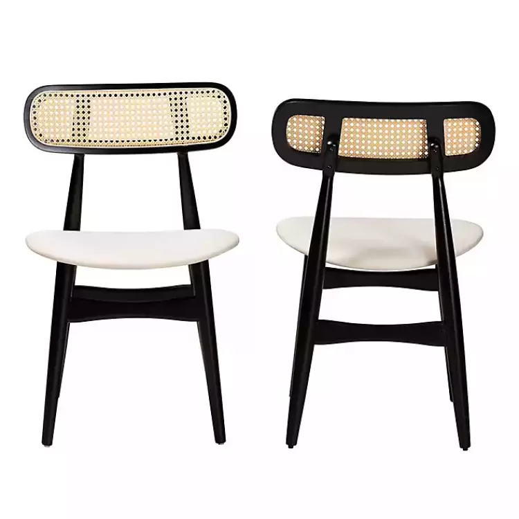 Black Mid-Century Modern Dining Chairs, Set of 2>Kirklands Home Store