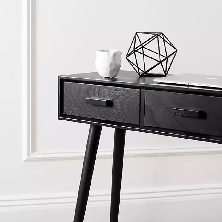 black_midcentury_modern_drawer_console_table_2.webp Mid-Century Modern 3-Drawer Console Table>Kirklands Home Best Sale