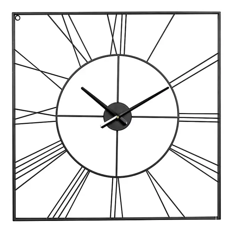 Minimal Square Open Face Clock>Kirklands Home Cheap