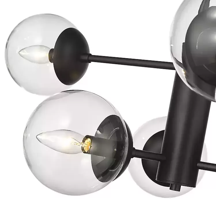 black_mod_arm_globe_chandelier_4.webp Mod 5-Arm Globe Chandelier>Kirklands Home New