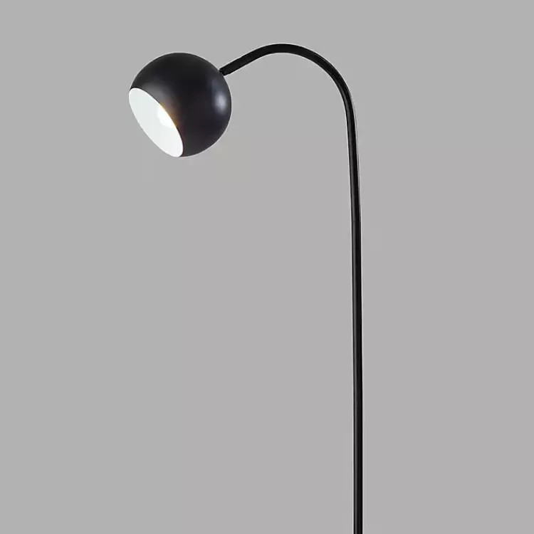 black_modern_globe_shade_floor_lamp_2.webp Modern Globe Shade Floor Lamp>Kirklands Home Cheap