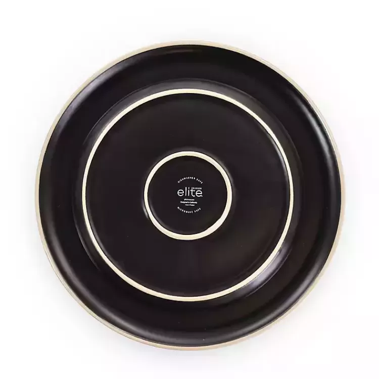 black_modern_stoneware_pc_dinnerware_set_2.webp Modern Stoneware 16-pc. Dinnerware Set>Kirklands Home Best Sale