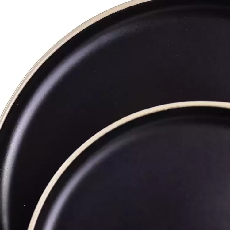 black_modern_stoneware_pc_dinnerware_set_3.webp Modern Stoneware 16-pc. Dinnerware Set>Kirklands Home Best Sale