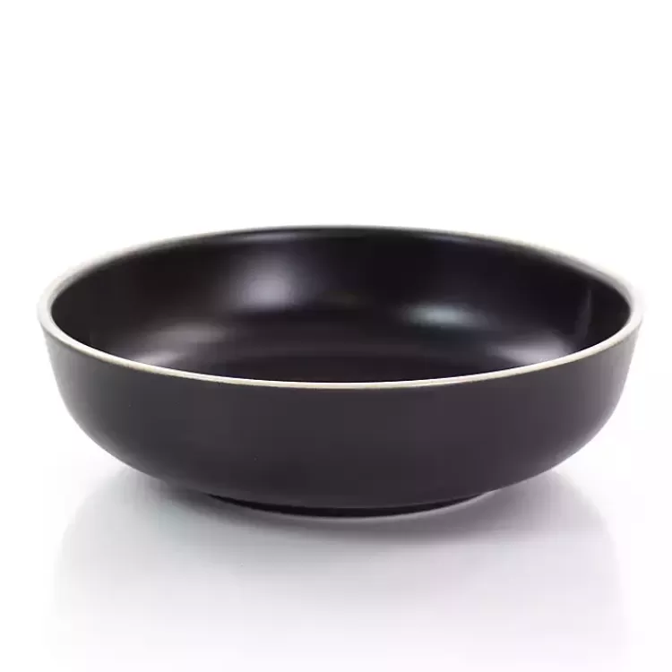 black_modern_stoneware_pc_dinnerware_set_9.webp Modern Stoneware 16-pc. Dinnerware Set>Kirklands Home Best Sale