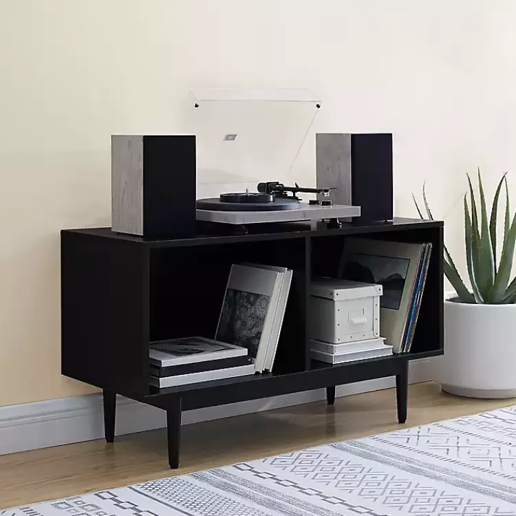 black_modern_wood_console_table__in_3.webp Black Modern Wood Console Table, 40 in.>Kirklands Home Hot