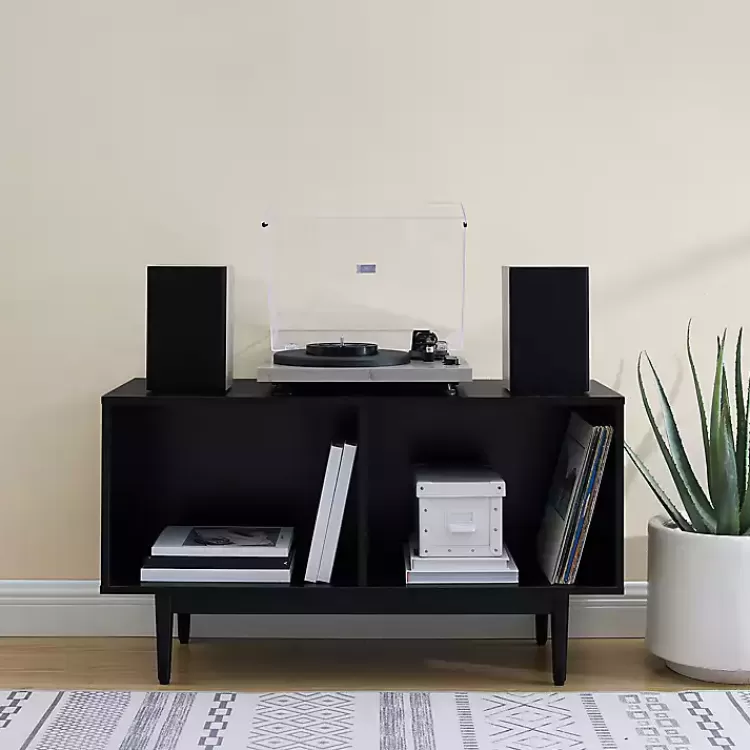 black_modern_wood_console_table__in_4.webp Black Modern Wood Console Table, 40 in.>Kirklands Home Hot