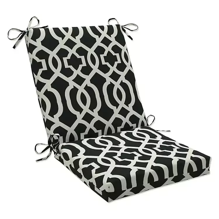 Black New Geometric Outdoor Chair Cushion>Kirklands Home Shop