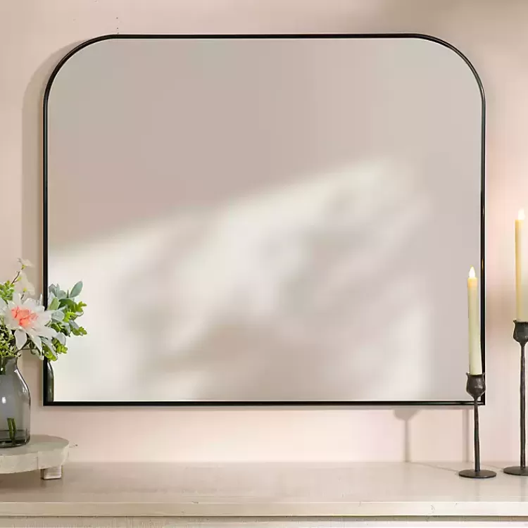 Black Nouveau Wide Arch Wall Mirror>Kirklands Home Best
