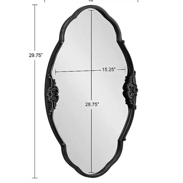 black_novella_baroque_wall_mirror_9.webp Black Novella Baroque Wall Mirror>Kirklands Home Fashion