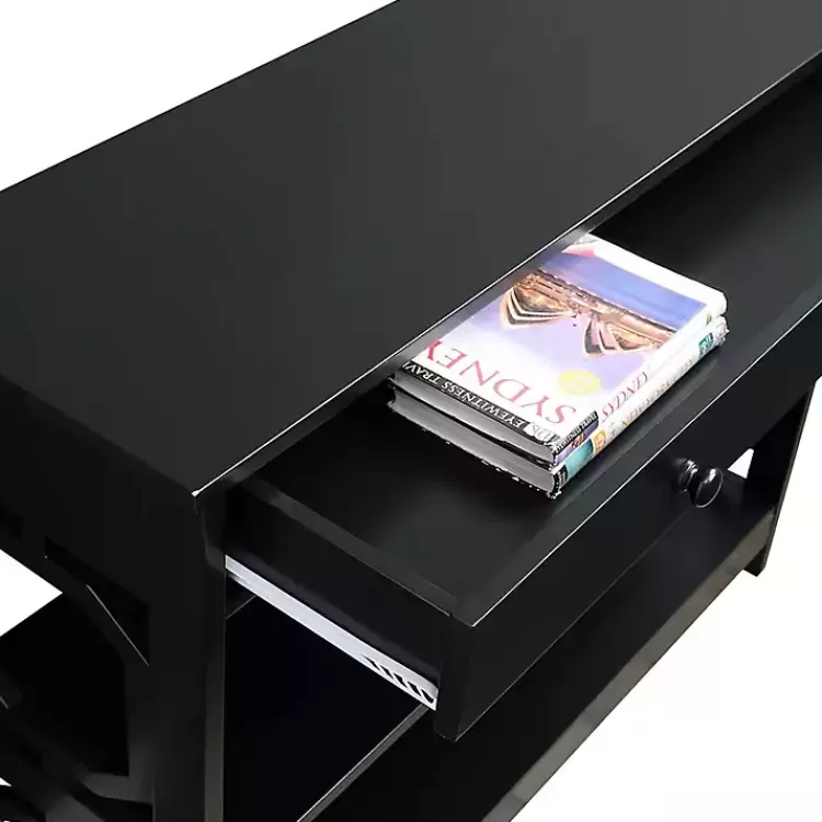 black_octagon_shelf_console_table_3.webp Octagon 2-Shelf Console Table>Kirklands Home Online