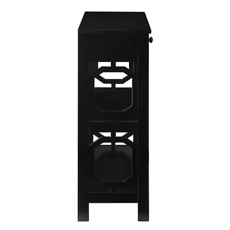 black_octagon_shelf_console_table_5.webp Octagon 2-Shelf Console Table>Kirklands Home Online