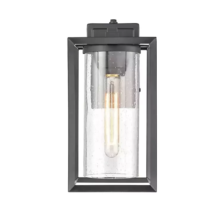 black_open_seeded_glass_outdoor_sconce_3.webp Open Seeded Glass Outdoor Sconce>Kirklands Home Discount