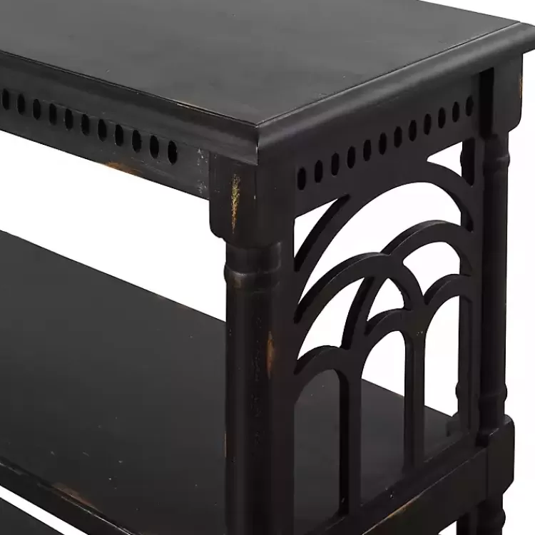 Open Shelf Cathedral Ends Console Table>Kirklands Home Best Sale
