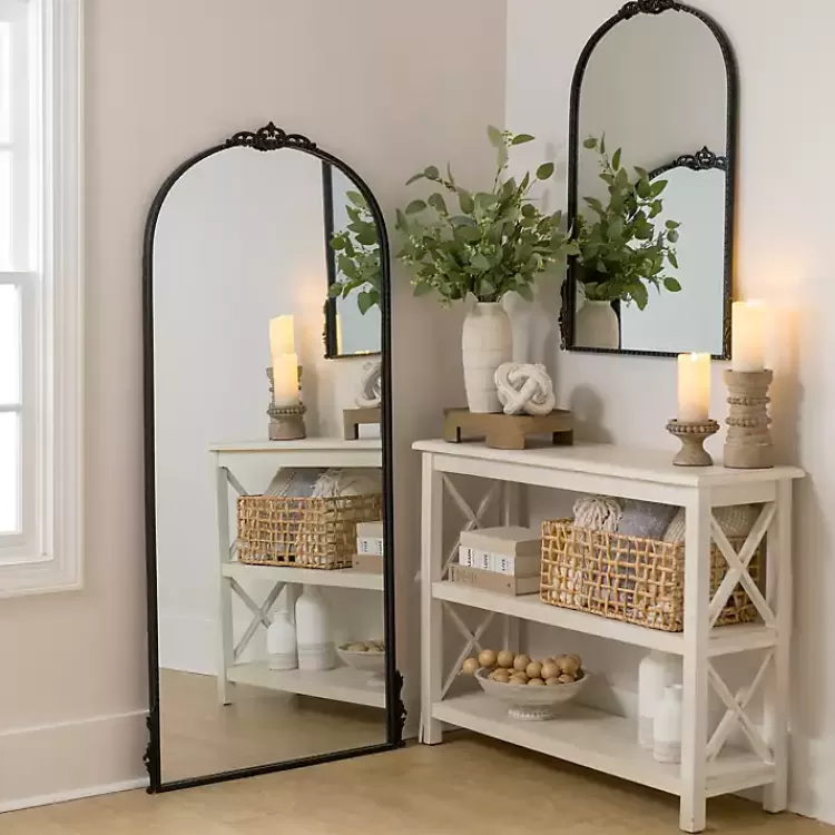 Black Ornate Antique Carved Wall Mirror>Kirklands Home New