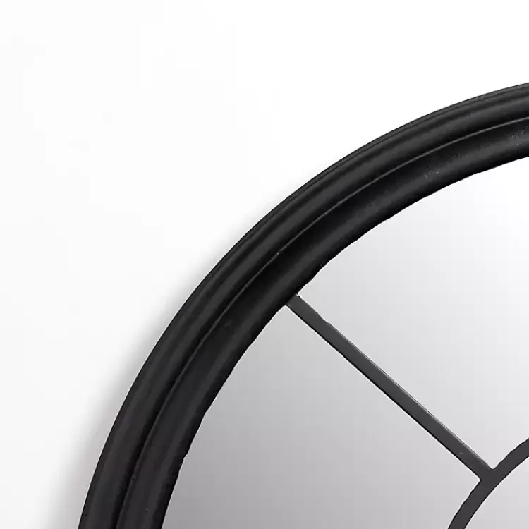 Black Paned Iron Wall Mirror>Kirklands Home Best