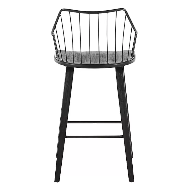 black_poplar_wood_swivel_counter_stool_2.webp Poplar Wood Swivel Counter Stool>Kirklands Home Shop