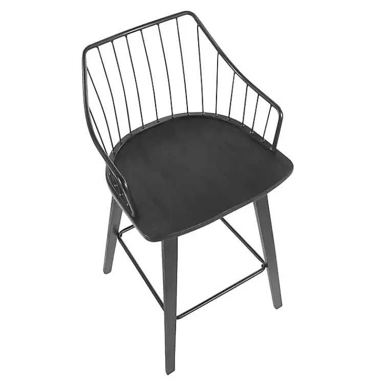 black_poplar_wood_swivel_counter_stool_4.webp Poplar Wood Swivel Counter Stool>Kirklands Home Shop