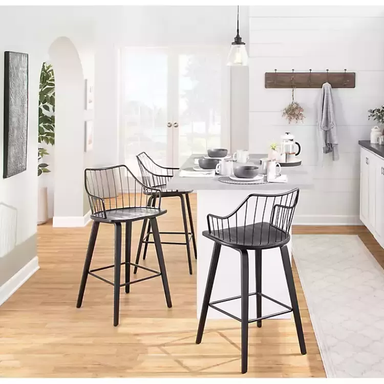 black_poplar_wood_swivel_counter_stool_5.webp Poplar Wood Swivel Counter Stool>Kirklands Home Shop