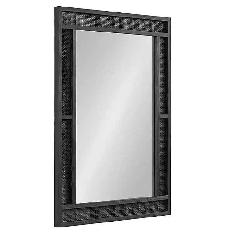 Rattan Textured Rectangle Wall Mirror>Kirklands Home Discount