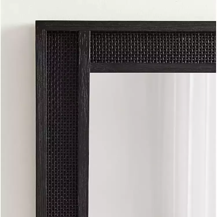 black_rattan_textured_rectangle_wall_mirror_8.webp Rattan Textured Rectangle Wall Mirror>Kirklands Home Discount