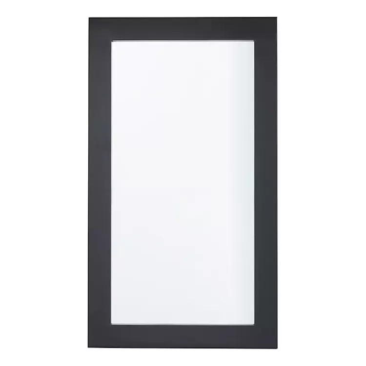 Black Rectangular Wood Wall Mirror, 24x42 in.>Kirklands Home New