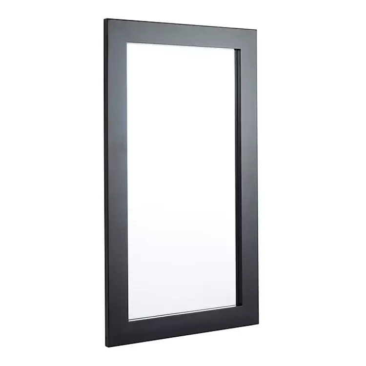 black_rectangular_wood_wall_mirror_x_in_3.webp Black Rectangular Wood Wall Mirror, 24x42 in.>Kirklands Home New