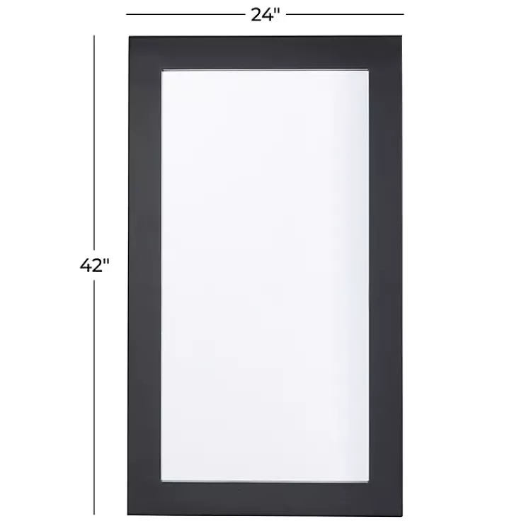 black_rectangular_wood_wall_mirror_x_in_4.webp Black Rectangular Wood Wall Mirror, 24x42 in.>Kirklands Home New