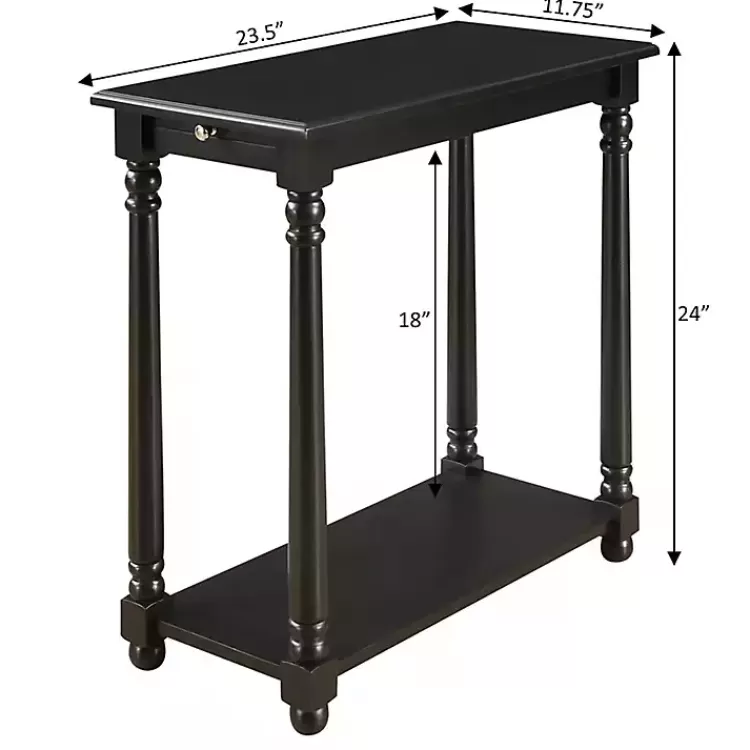 black_regent_wood_accent_table_4.webp Regent Wood Accent Table>Kirklands Home Best Sale