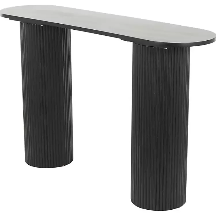 black_ribbed_pillars_console_table_4.webp Ribbed Pillars Console Table>Kirklands Home Shop