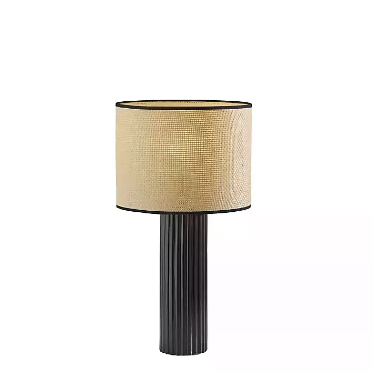 Black Ribbed Primrose Table Lamp>Kirklands Home Hot