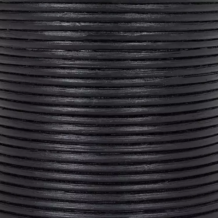 black_ribbed_rattan_round_accent_table_3.webp Ribbed Rattan Round Accent Table>Kirklands Home Fashion
