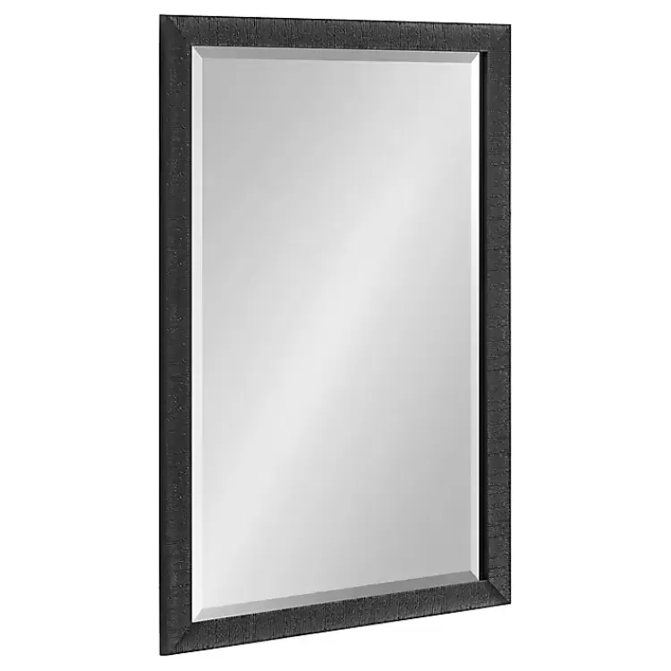 Black Ribbed Renna Wall Mirror, 20x30 in.>Kirklands Home Discount