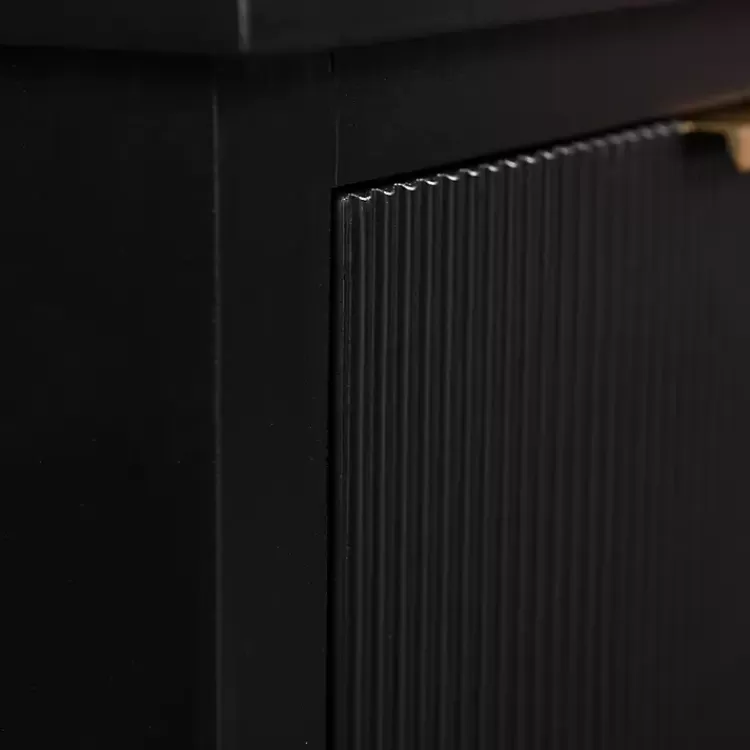black_ribbed_wood_colleen_accent_table_6.webp Ribbed Wood Colleen Accent Table>Kirklands Home Best Sale