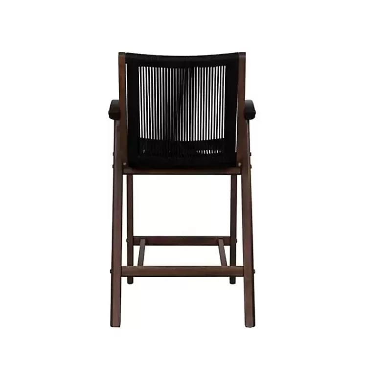 black_rope_and_brown_wood_counter_stool_3.webp Rope and Brown Wood Counter Stool>Kirklands Home Shop