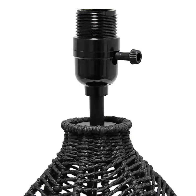 black_rope_woven_table_lamp_6.webp Black Rope Woven Table Lamp>Kirklands Home Best Sale