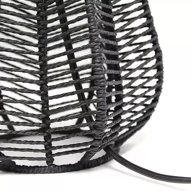 black_rope_woven_table_lamp_8.webp Black Rope Woven Table Lamp>Kirklands Home Best Sale