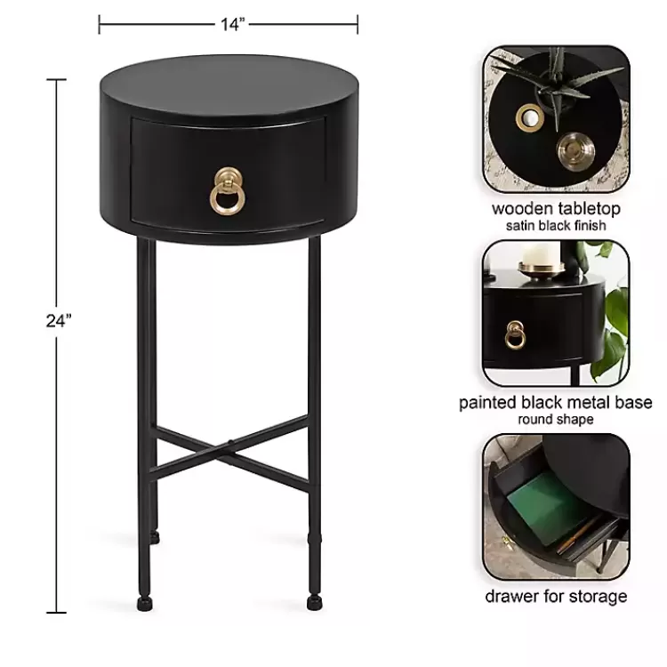 Round Decklyn Accent Table>Kirklands Home Best