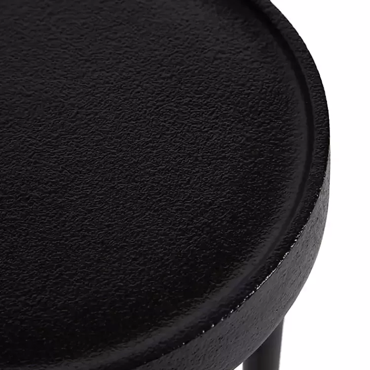 black_round_modern_cocktail_table_5.webp Round Modern Cocktail Table>Kirklands Home Flash Sale