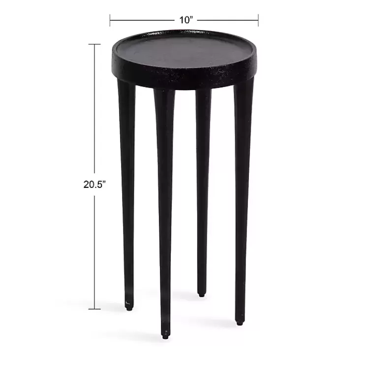 black_round_modern_cocktail_table_7.webp Round Modern Cocktail Table>Kirklands Home Flash Sale
