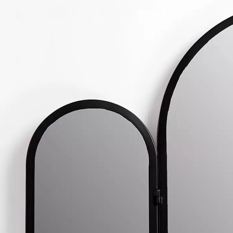 Rounded Edge Trifold Wall Mirror>Kirklands Home Best Sale