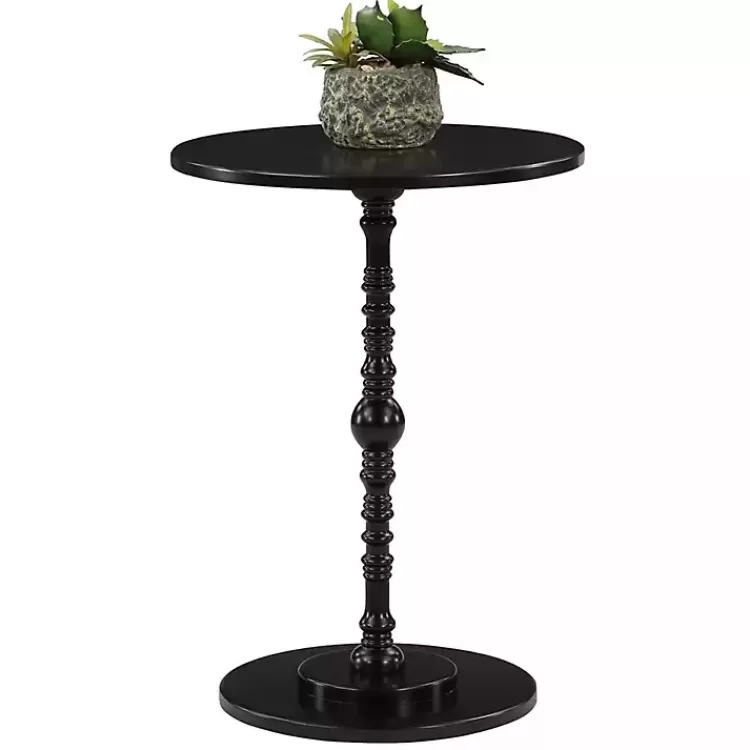 black_santel_spindle_accent_table_2.webp Santel Spindle Accent Table>Kirklands Home Shop
