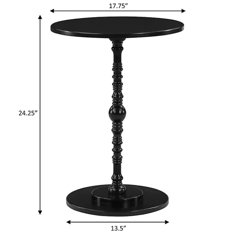 black_santel_spindle_accent_table_4.webp Santel Spindle Accent Table>Kirklands Home Shop